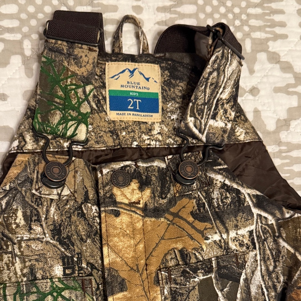 Blue Mountain Kids Camo Winter Snow Pants
